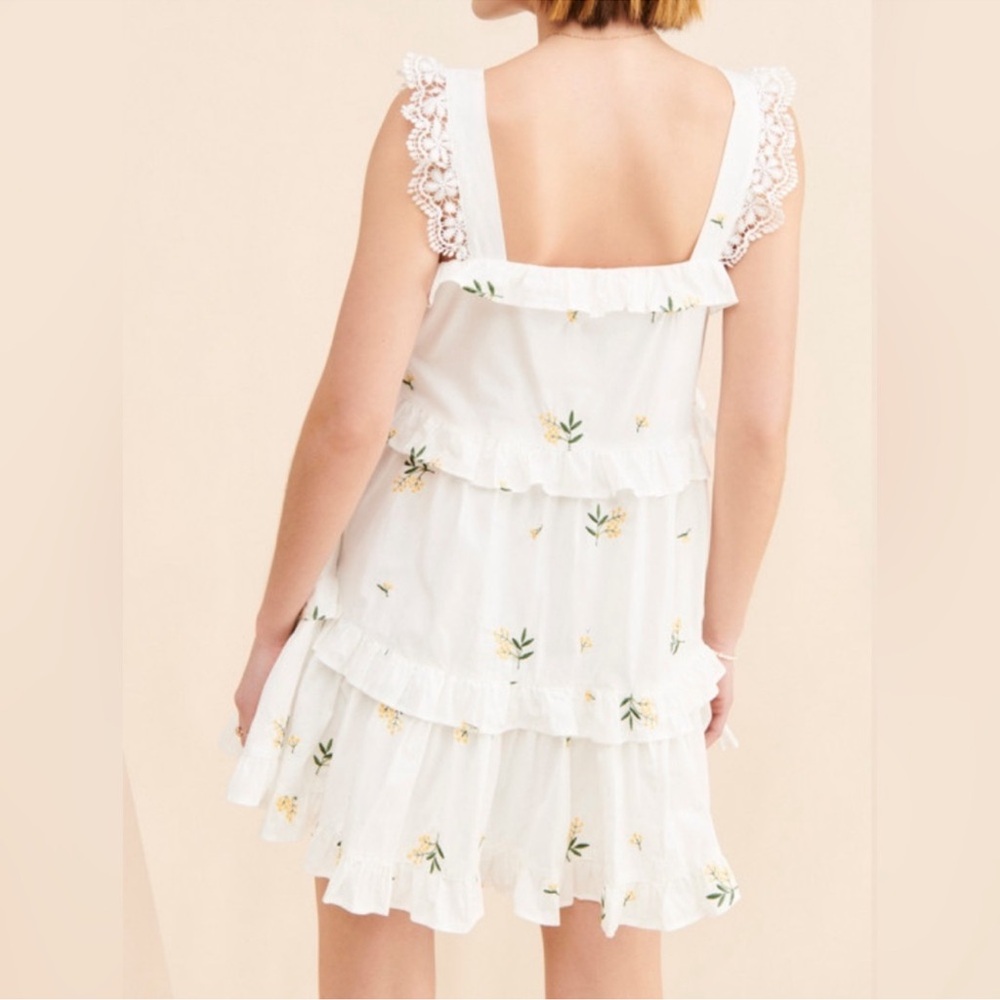 BEING DELETED g.p.d Tiered Embroidered Mini Dress - Picture 2 of 6